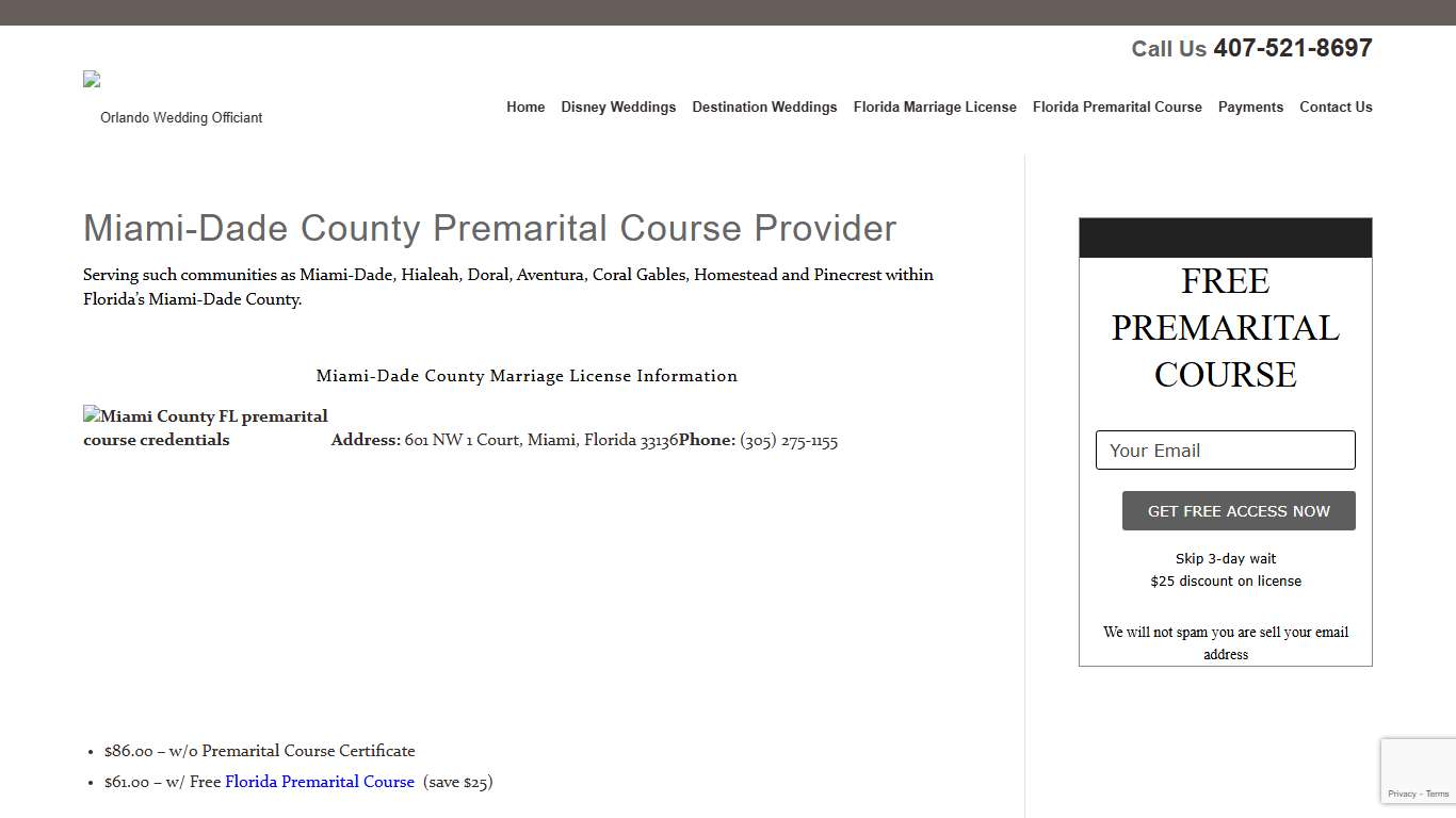 Miami-Dade County Marriage License Information - Orlando Wedding Officiant